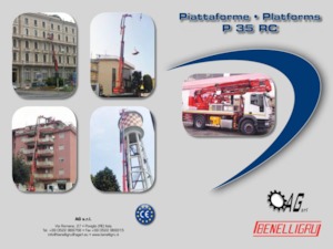 Dizala sa zglobnom granom montirana na prikolicu Benelligru P35 RC
