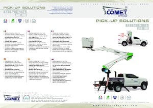 Dizala sa zglobnom granom montirana na prikolicu Comet PICK-UP X4-14 