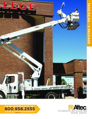 Dizala sa zglobnom granom montirana na prikolicu Altec TA50S