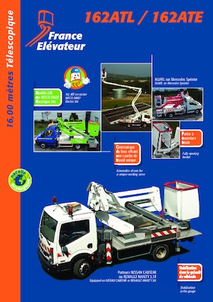 Teleskopske dizalice sa granom montirane na kamion France Elévateur 162ATL