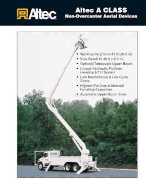 Dizala sa zglobnom granom montirana na prikolicu Altec A65