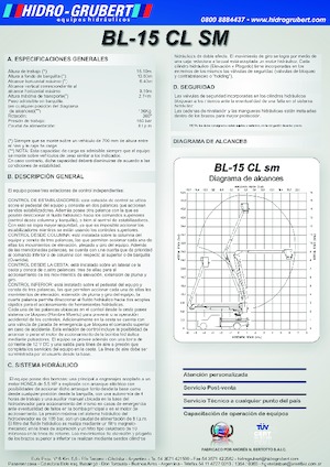 Dizala sa zglobnom granom montirana na prikolicu Hidro-Grubert BL 15CL
