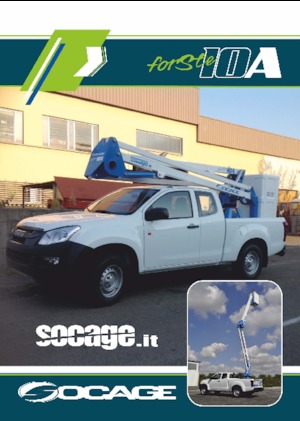 Dizala sa zglobnom granom montirana na prikolicu Socage forSte 10 A