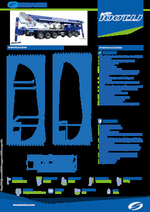 Teleskopske dizalice sa granom montirane na kamion Socage forSte 100TJJ