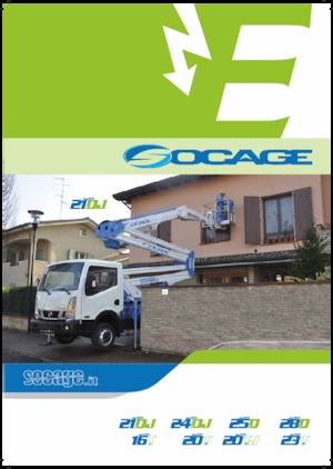 Dizala sa zglobnom granom montirana na prikolicu Socage forSte 25 D