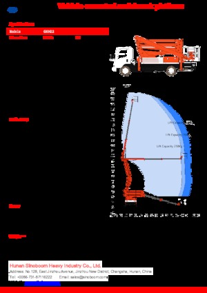Dizala sa zglobnom granom montirana na prikolicu Sinoboom GKH22