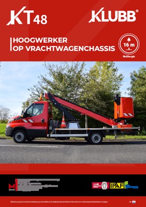 Dizala sa zglobnom granom montirana na prikolicu Klubb KT48