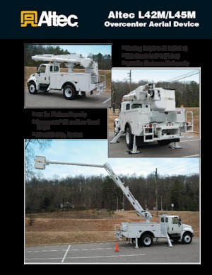 Dizala sa zglobnom granom montirana na prikolicu Altec L45M