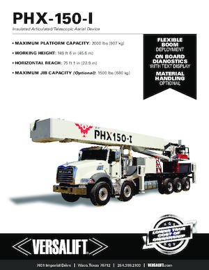 Dizala sa zglobnom granom montirana na prikolicu Versalift PHX-150-I (PHOENIX)