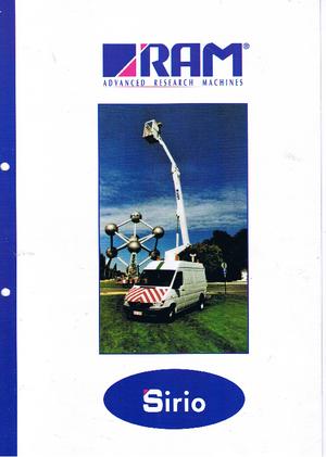 Dizala sa zglobnom granom montirana na prikolicu RAM Sirio 110 T