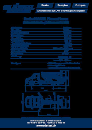 Dizala sa zglobnom granom montirana na prikolicu Oil & Steel Snake 2010 H EL