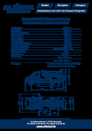 Dizala sa zglobnom granom montirana na prikolicu Oil & Steel Snake 2010H Plus