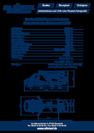 Dizala sa zglobnom granom montirana na prikolicu Oil & Steel Snake 2413 Plus