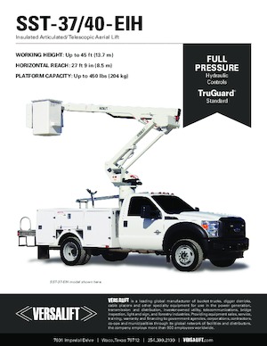 Dizala sa zglobnom granom montirana na prikolicu Versalift SST-37-EIH