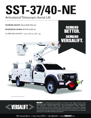 Dizala sa zglobnom granom montirana na prikolicu Versalift SST-40-NE