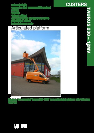 Dizala sa zglobnom granom montirana na prikolicu Custers Taurus 230- 12MV