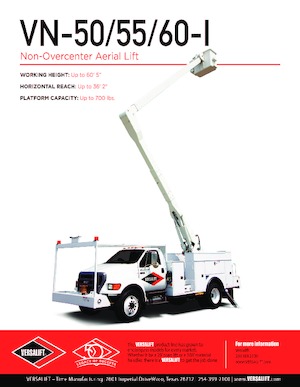 Dizala sa zglobnom granom montirana na prikolicu Versalift VN-55-I 