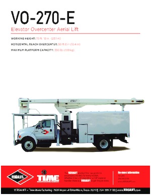 Dizala sa zglobnom granom montirana na prikolicu Versalift VO-270-REV