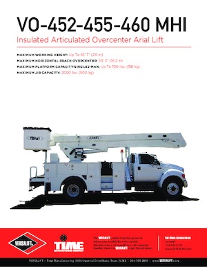 Dizala sa zglobnom granom montirana na prikolicu Versalift VO-455-MHI