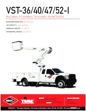 Dizala sa zglobnom granom montirana na prikolicu Versalift VST-36-I