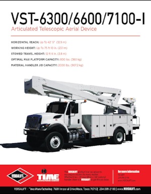 Dizala sa zglobnom granom montirana na prikolicu Versalift VST-6600-I