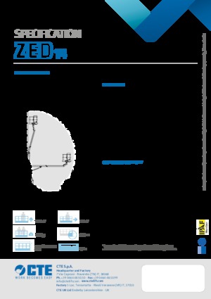 Dizala sa zglobnom granom montirana na prikolicu CTE ZED 14