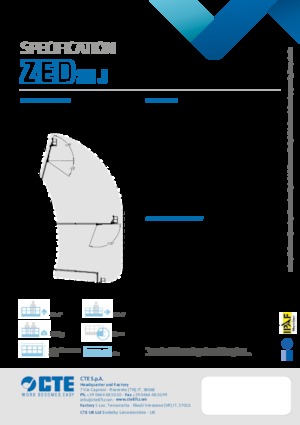 Dizala sa zglobnom granom montirana na prikolicu CTE ZED 26 J
