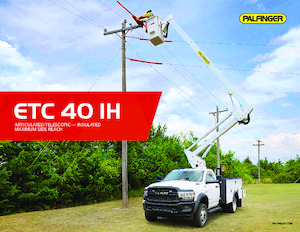 Dizala sa zglobnom granom montirana na kamion Palfinger ETC 40 IH