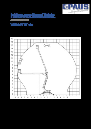 Dizala sa zglobnom granom montirana na prikolicu Paus GT 16 A