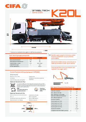 Betonske pumpe montirane na kamion CIFA K20L 