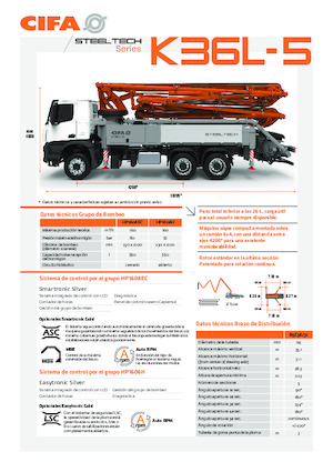 Betonske pumpe montirane na kamion CIFA K36L-5