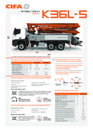 Betonske pumpe montirane na kamion CIFA K36L-5