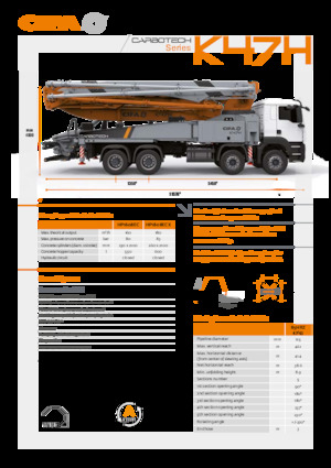 Betonske pumpe montirane na kamion CIFA K47H