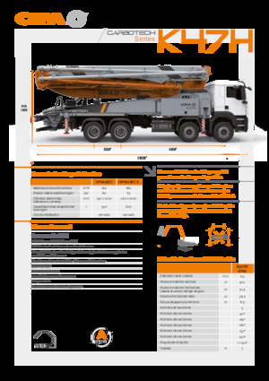 Betonske pumpe montirane na kamion CIFA K47H