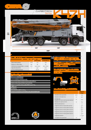 Betonske pumpe montirane na kamion CIFA K47H