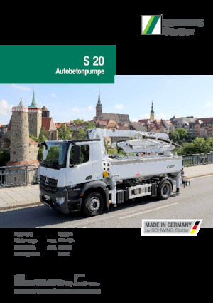 Betonske pumpe montirane na kamion SCHWING-Stetter S 20