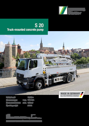 Betonske pumpe montirane na kamion SCHWING-Stetter S 20