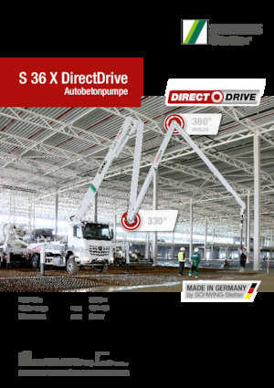 Betonske pumpe montirane na kamion SCHWING-Stetter S 36 X DirectDrive