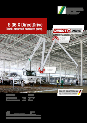 Betonske pumpe montirane na kamion SCHWING-Stetter S 36 X DirectDrive
