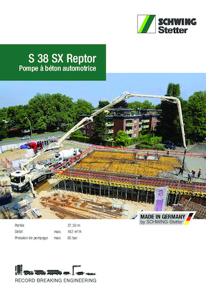 Betonske pumpe montirane na kamion SCHWING-Stetter S 38 SX Reptor