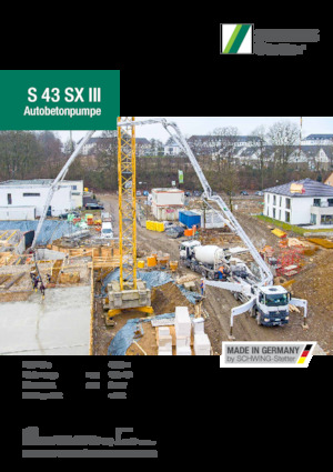 Betonske pumpe montirane na kamion SCHWING-Stetter S 43 SX III