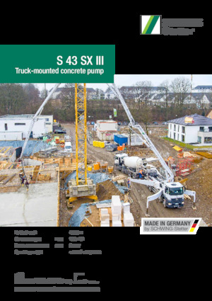 Betonske pumpe montirane na kamion SCHWING-Stetter S 43 SX III