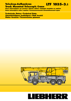 Teleskopske dizalice montirane na kamion Liebherr LTF 1035-3.1