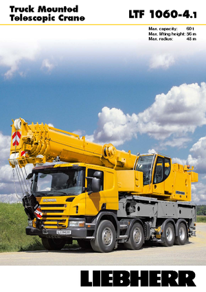 Teleskopske dizalice montirane na kamion Liebherr LTF 1060-4.1