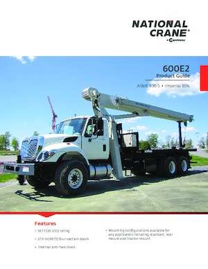 Teleskopske dizalice montirane na kamion National Crane 600E2