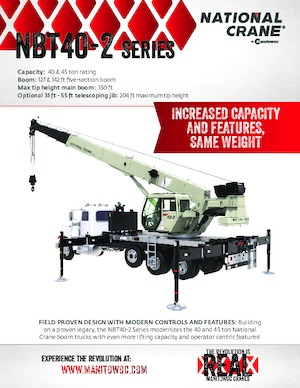 Teleskopske dizalice montirane na kamion National Crane NBT40-2