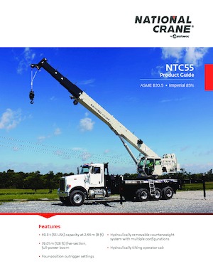 Teleskopske dizalice montirane na kamion National Crane NTC55
