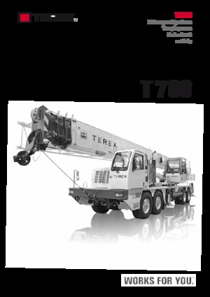 Teleskopske dizalice montirane na kamion TEREX CRANES T 780
