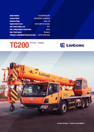 Teleskopske dizalice montirane na kamion Liugong TC200