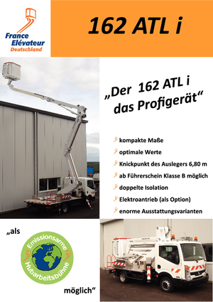 Teleskopske dizalice sa granom montirane na kamion France Elévateur 162 ATL i